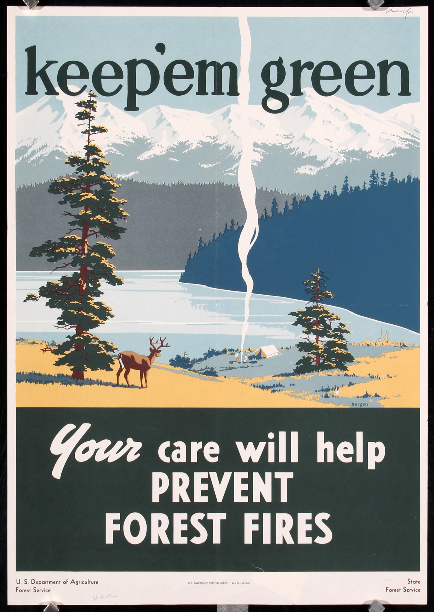 Prevent Forest Fires by Bergen, 1946