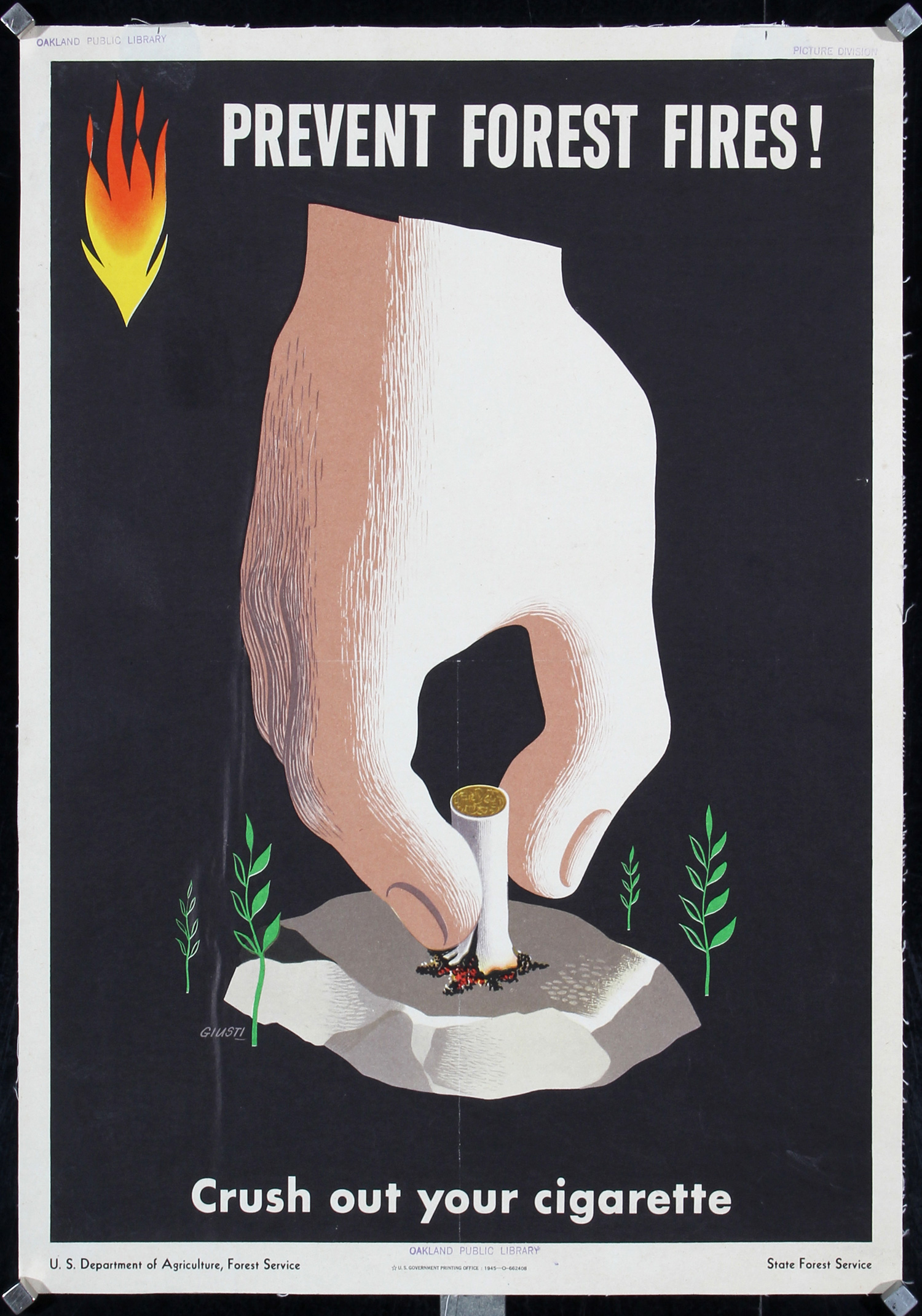 Prevent Forest Fires (3) by George Giusti, 1945