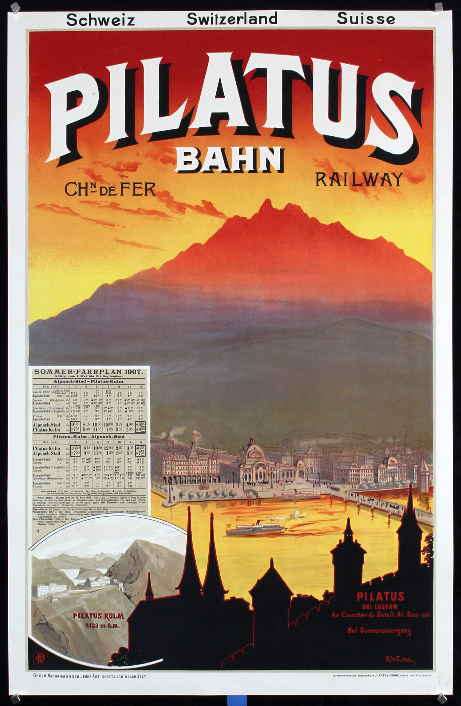 Pilatus Bahn by Rolf Winkler, 1907
