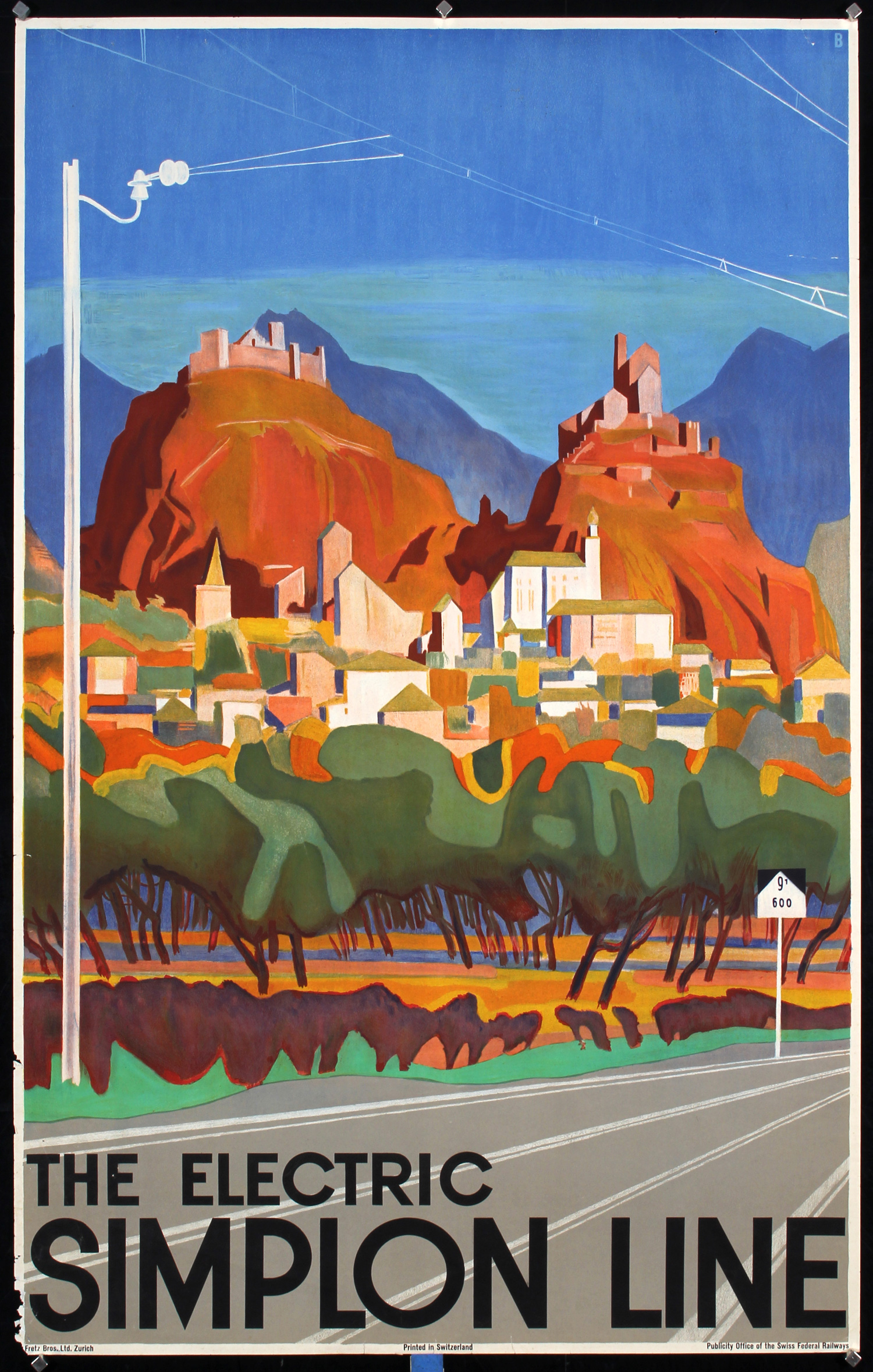 The Electric Simplon Line by Otto Baumberger, 1933