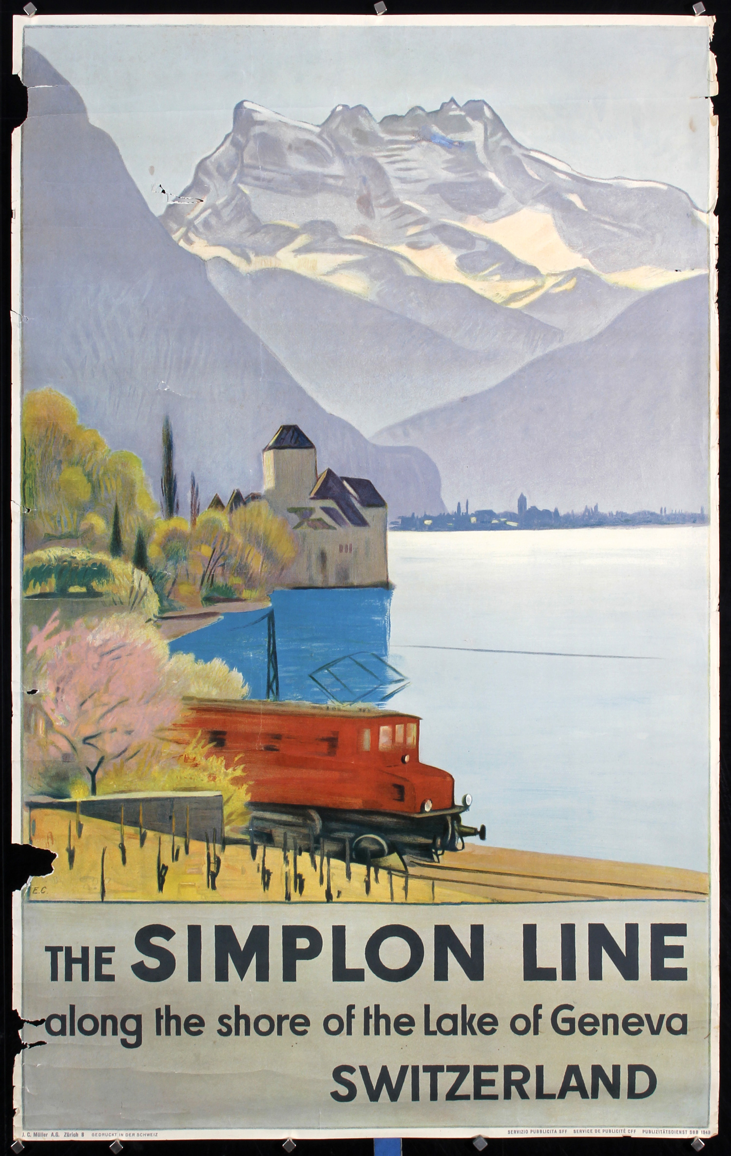 The Simplon Line by Emil Cardinaux, 1949