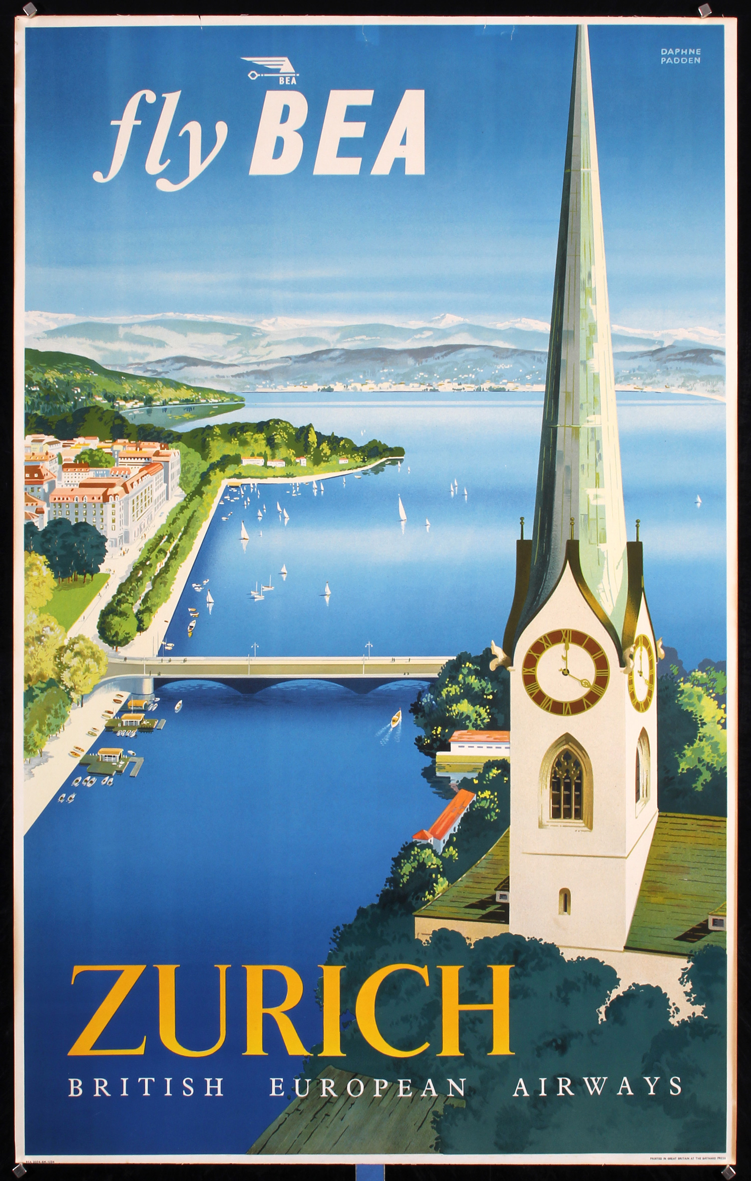 BEA - Zurich by Daphne Padden, 1954