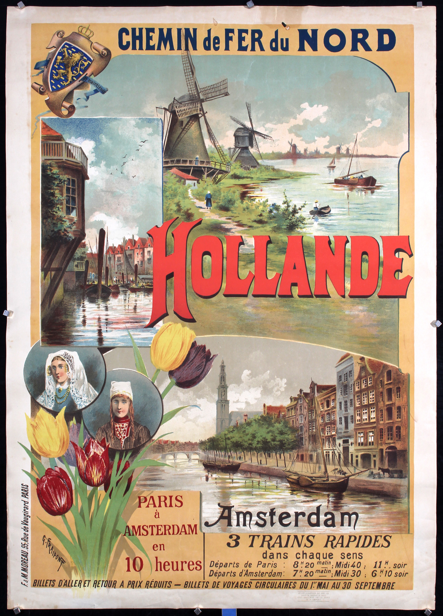 Hollande - Amsterdam by Gustave Fraipont, ca. 1900