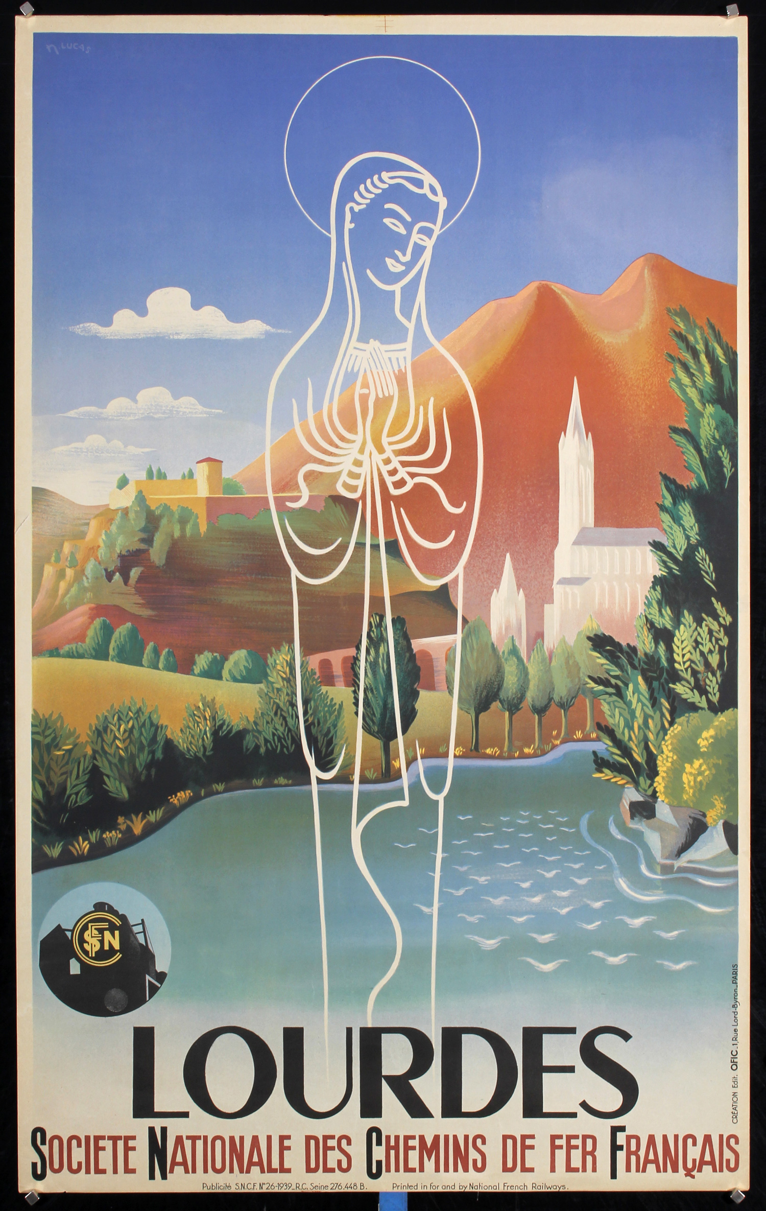Lourdes by N. Lucas, 1939