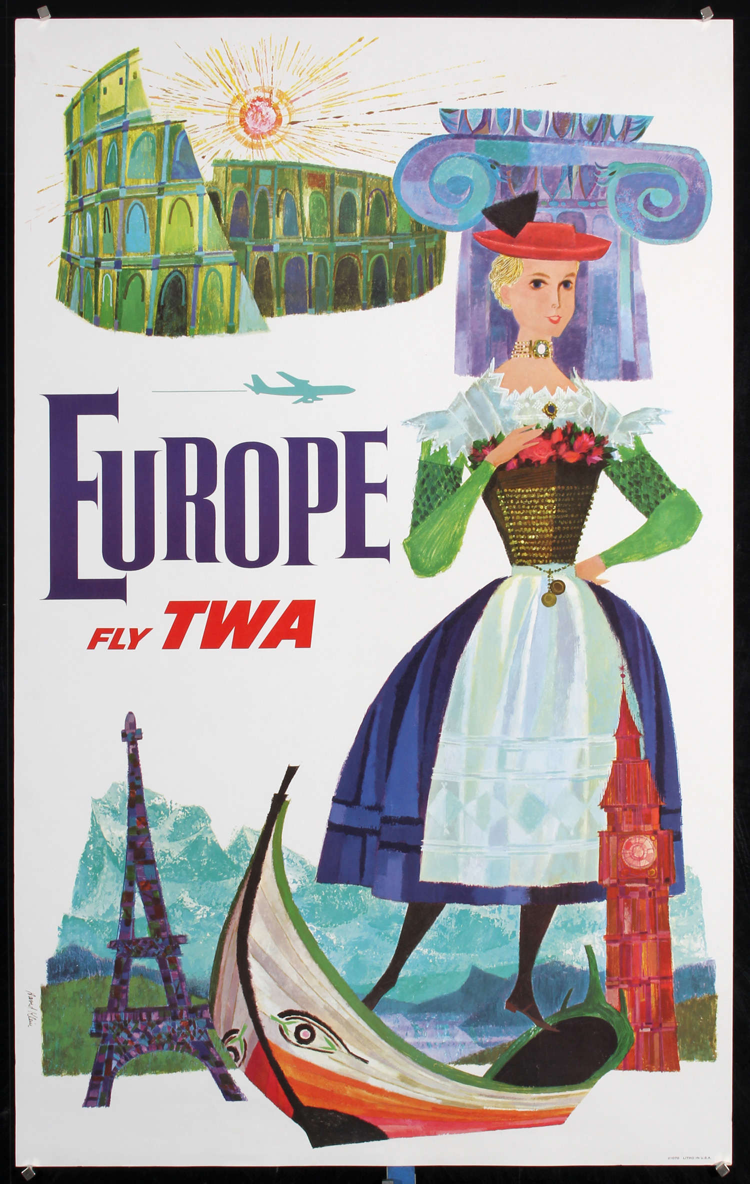 TWA Europe by David Klein, ca. 1965
