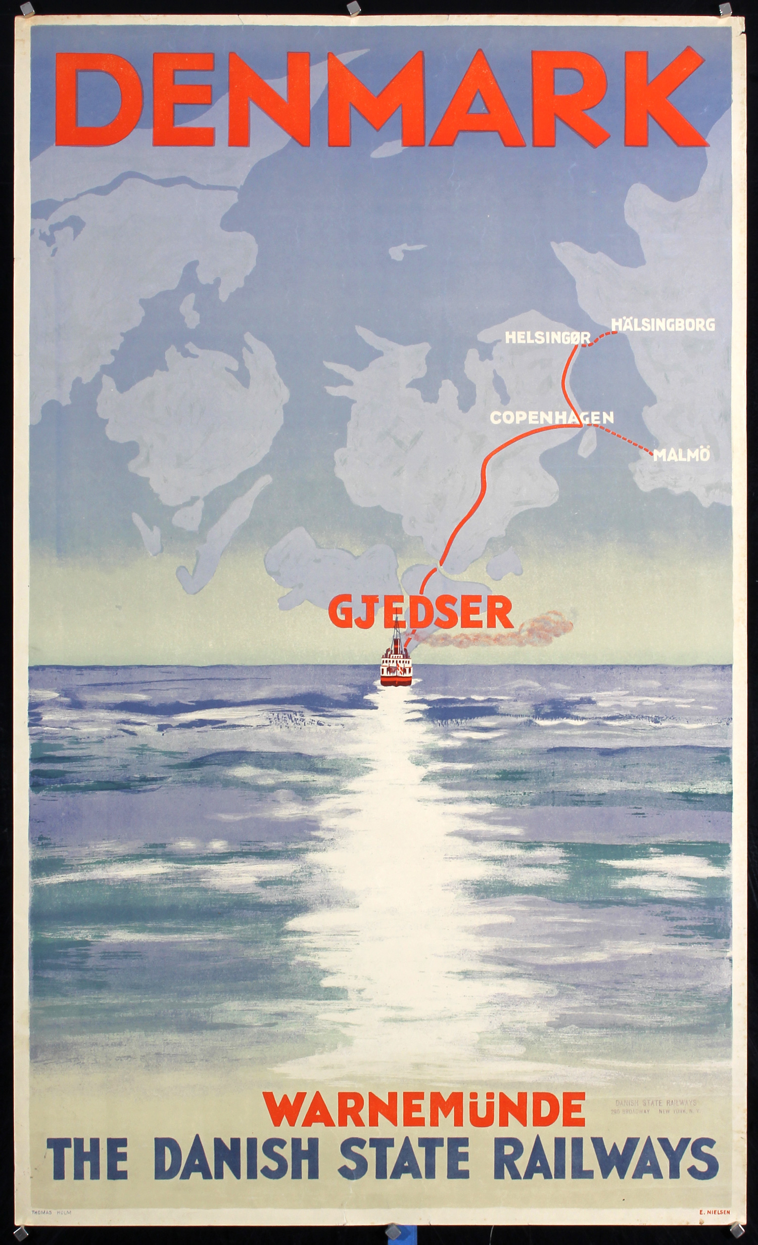 Denmark - Gjedser Warnemünde by Thomas Holm, ca. 1930s