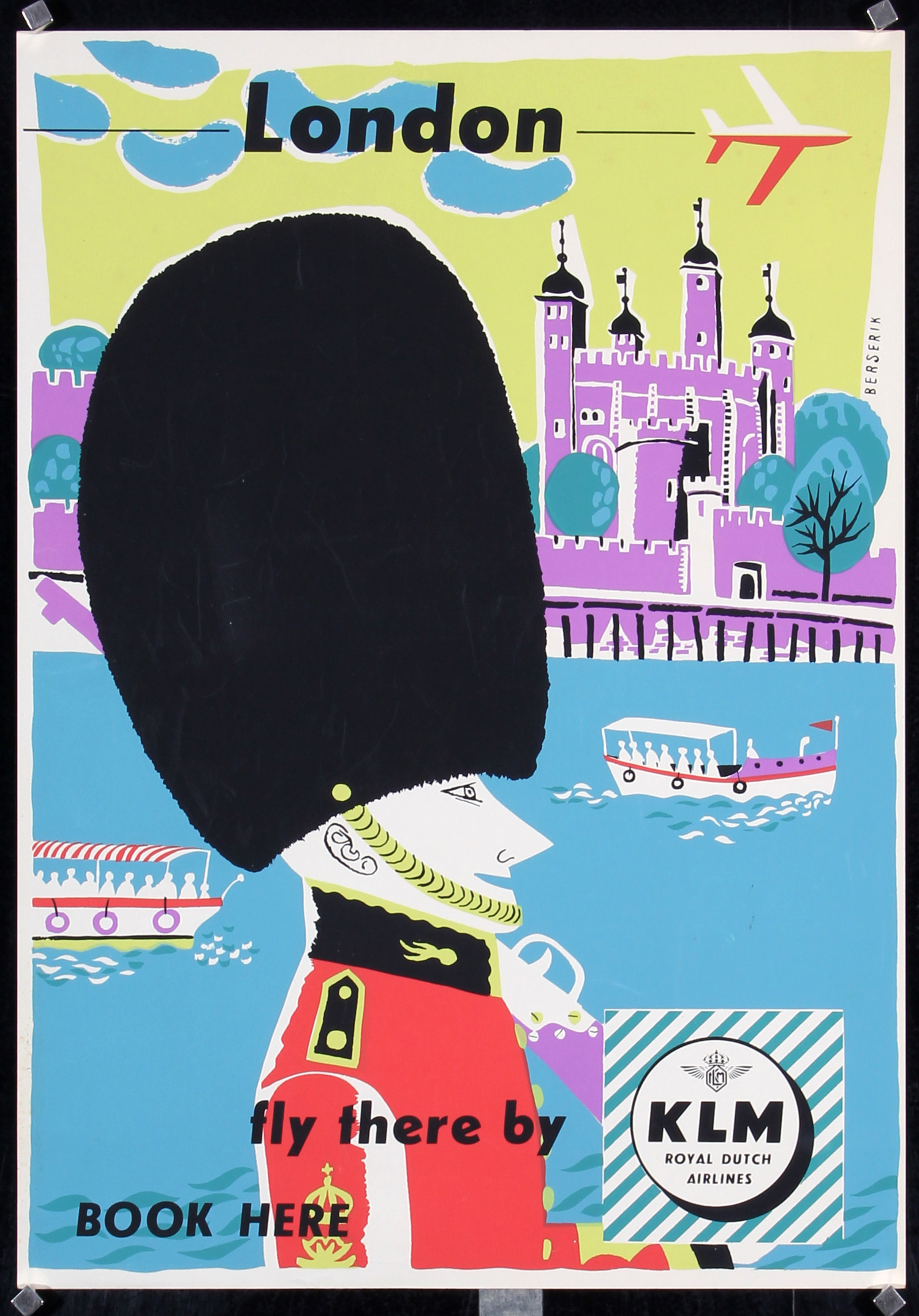 KLM - London by Berserik, ca. 1955