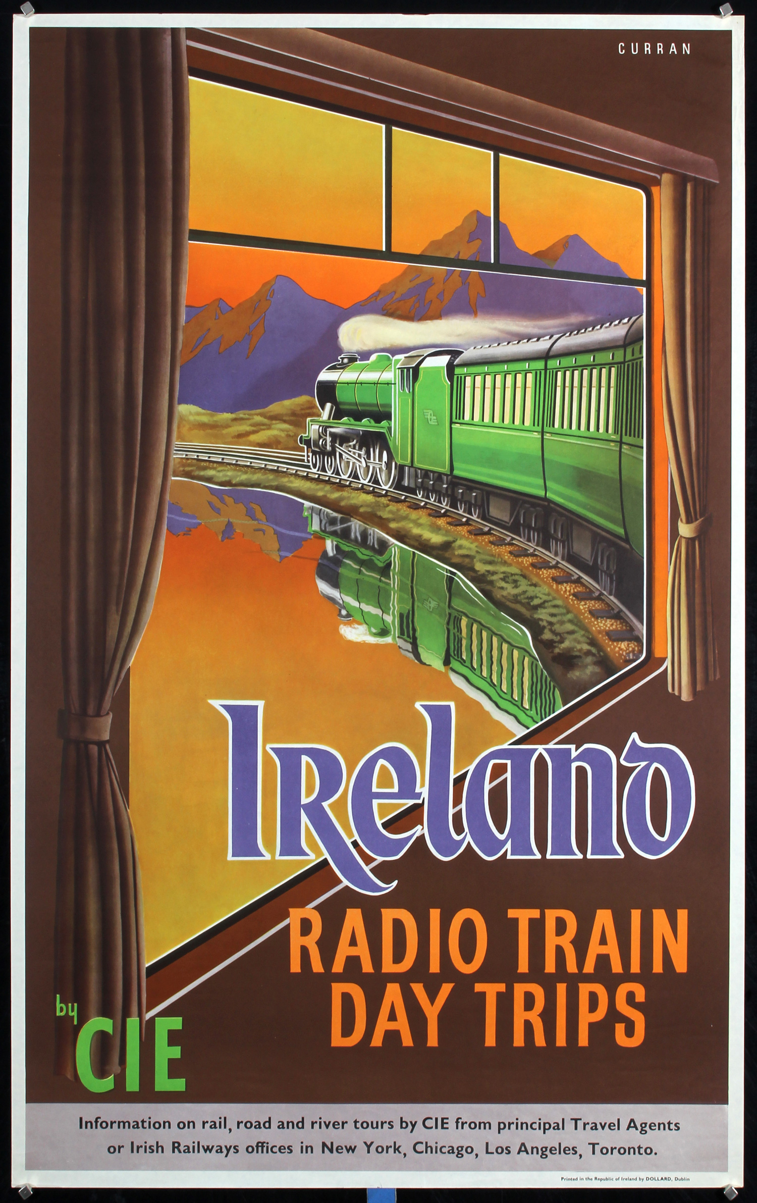 Ireland - Radio Train Day Trips by Curran, ca. 1950