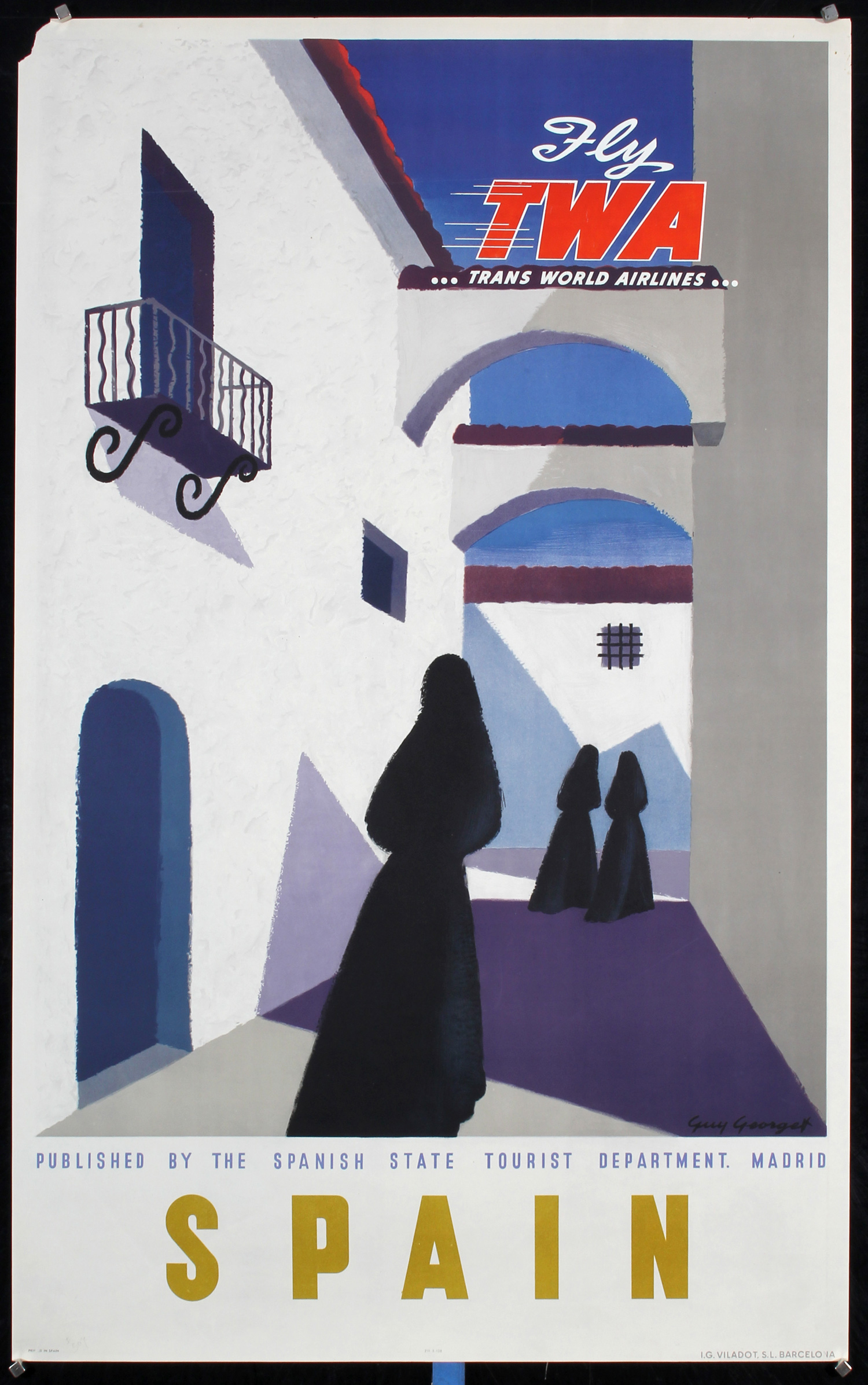Spain - TWA by Guy Georget, ca. 1950