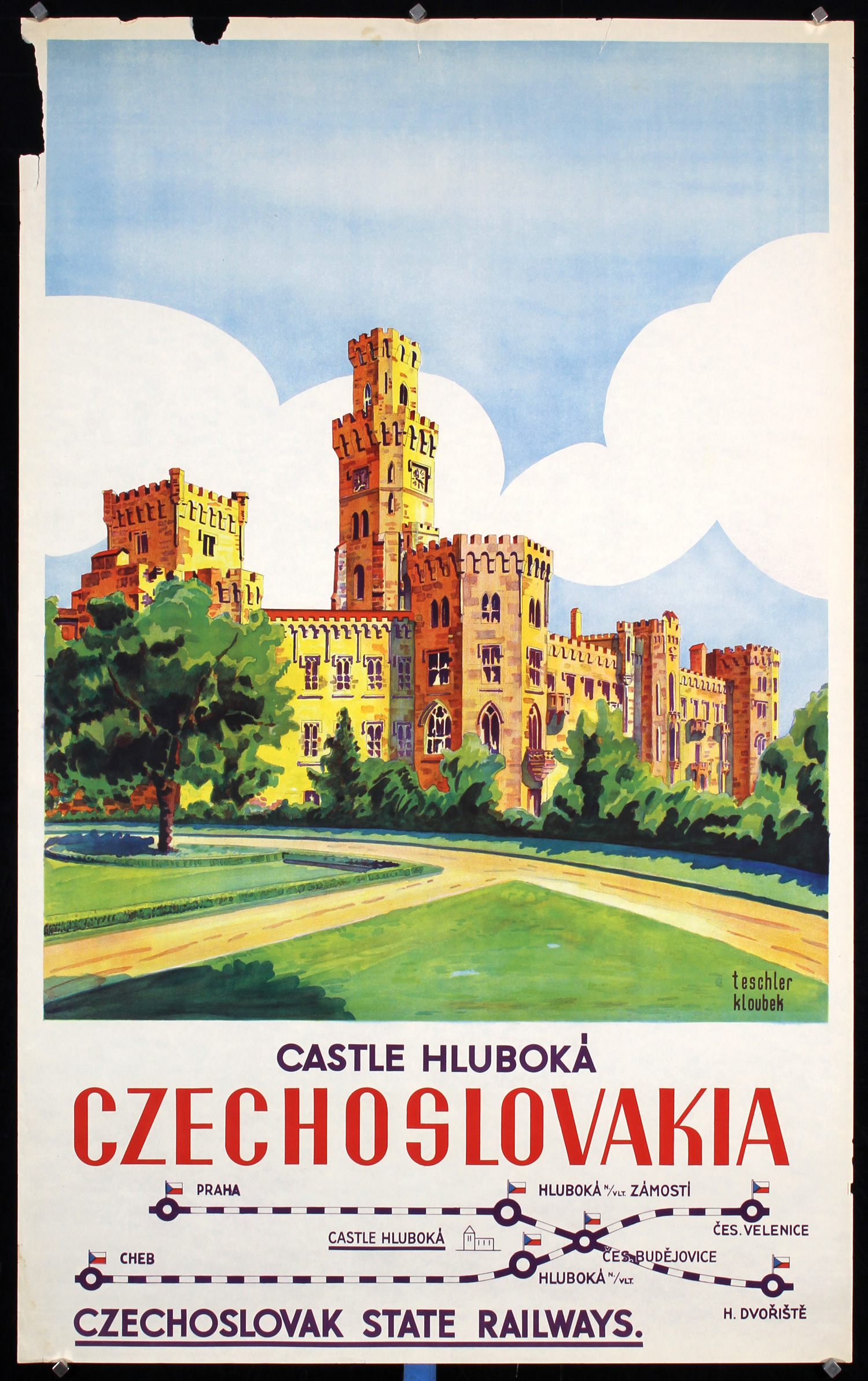 Czechoslovakia - Castle Hluboka, ca. 1935