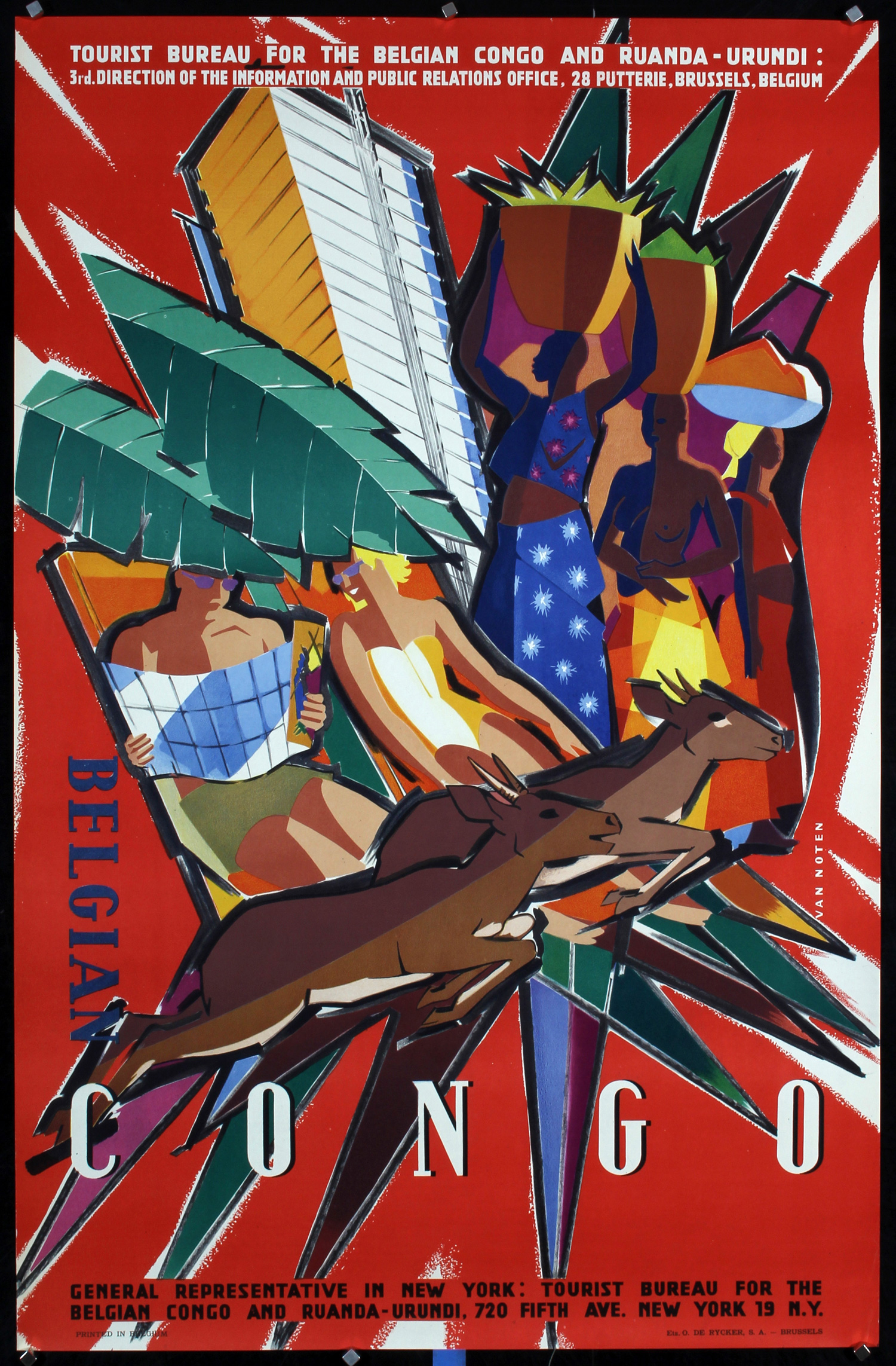 Belgian Congo by Noten, 1955