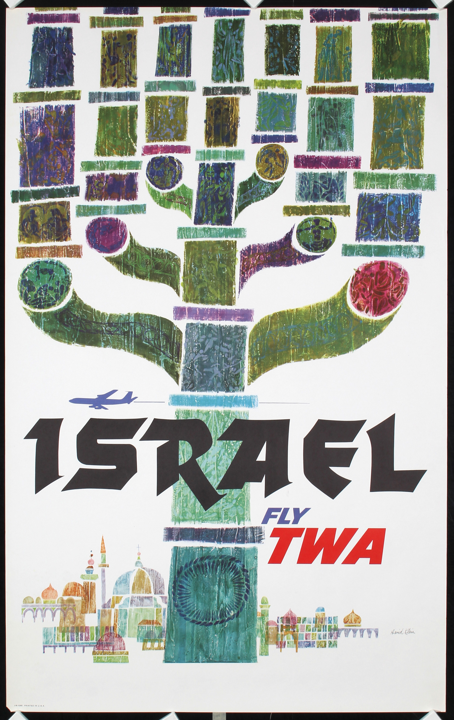 TWA - Israel by David Klein, ca. 1965