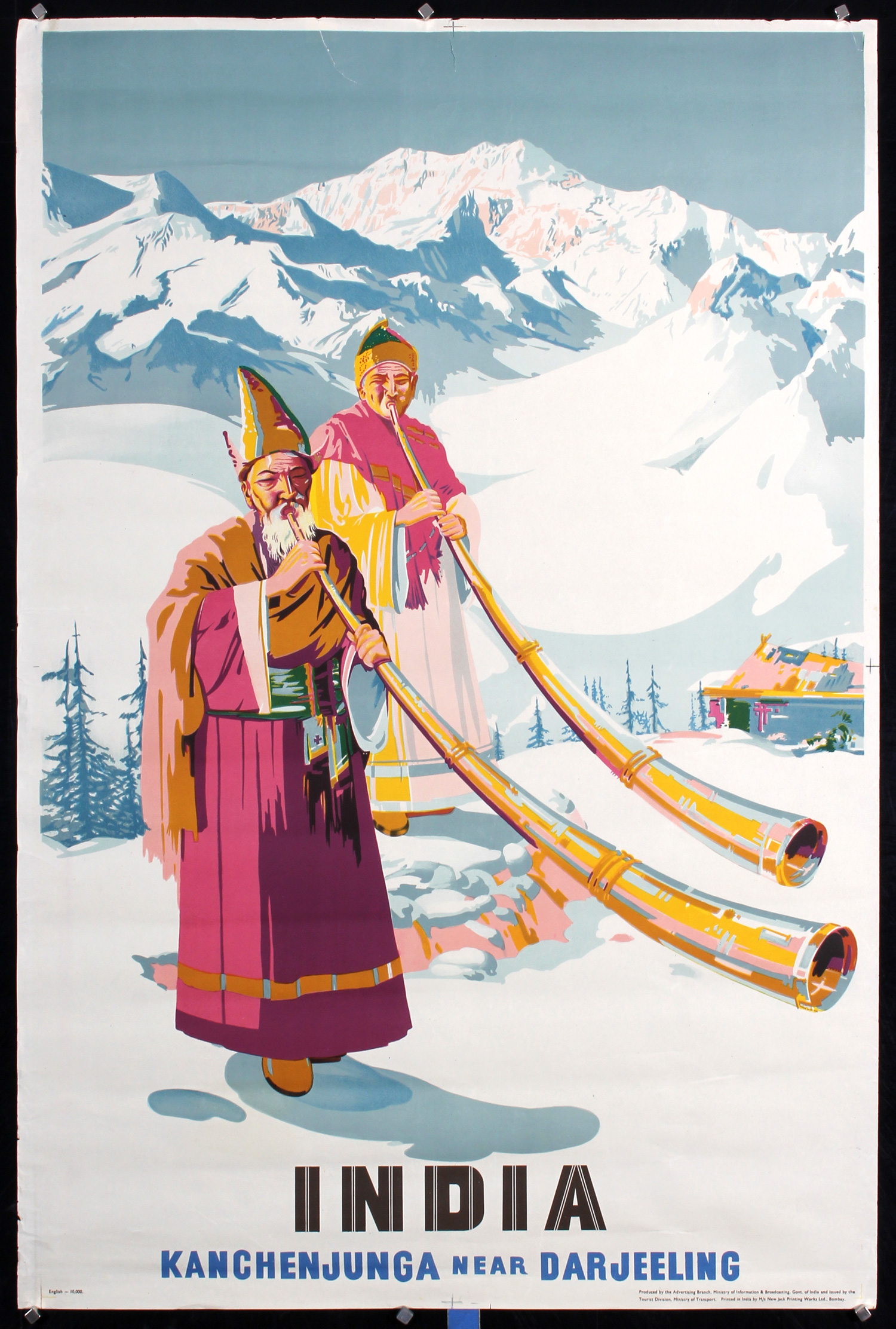 India Kanchenjunga near Darjeeling, ca. 1955