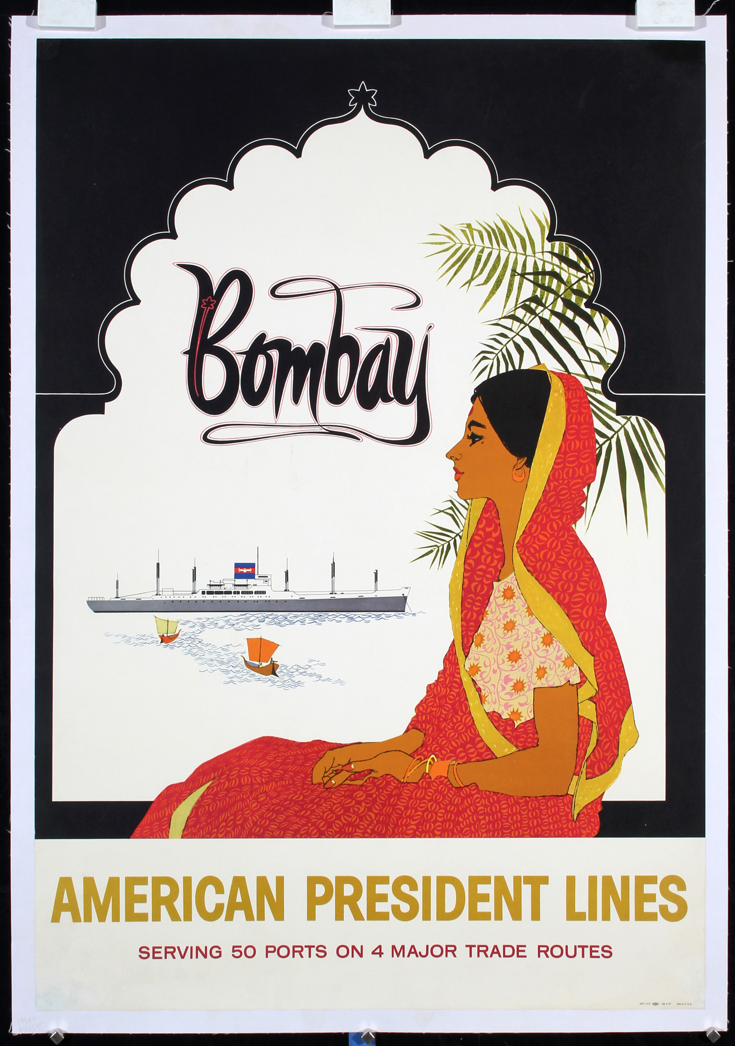American President Lines Bombay, 1957