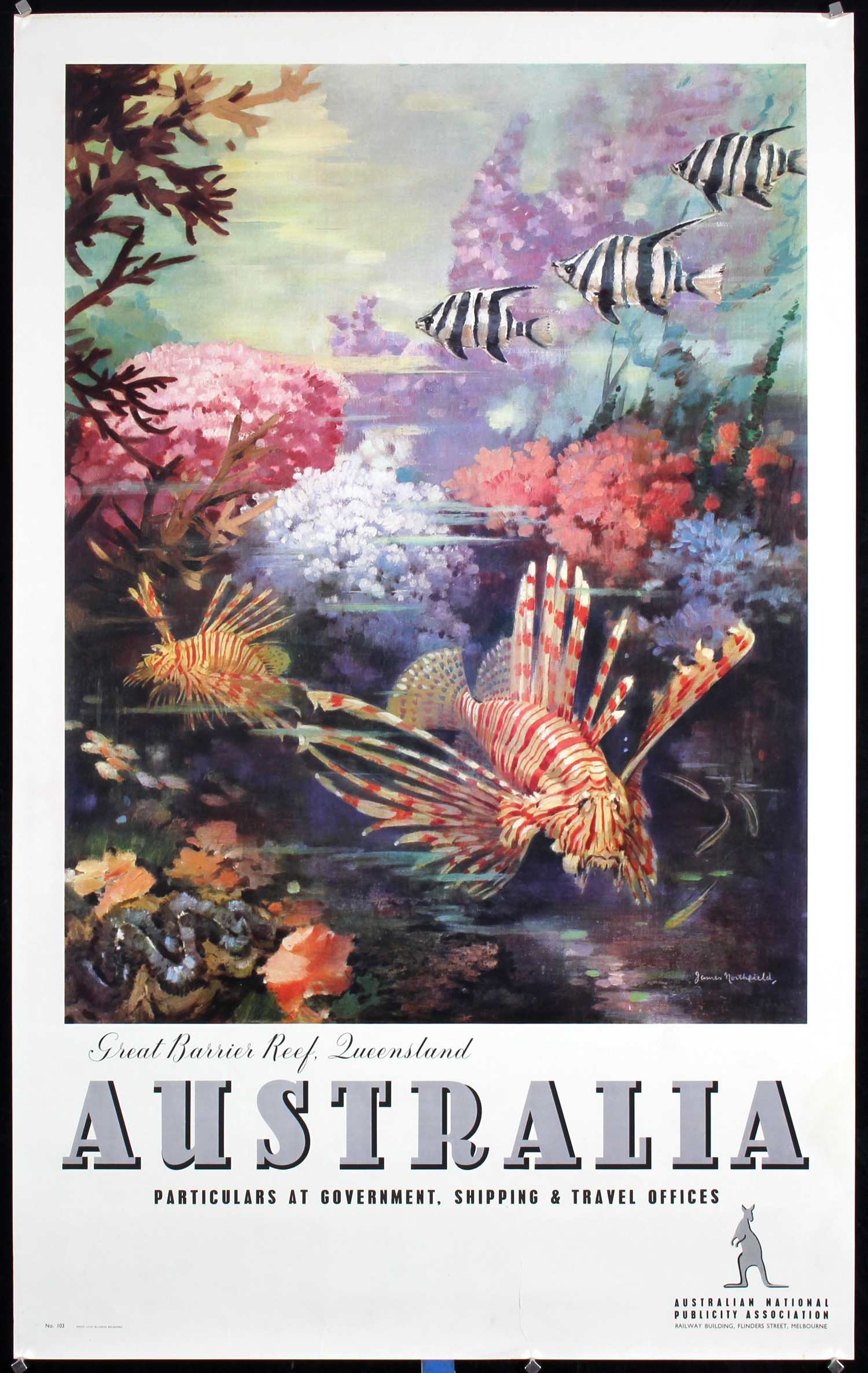 Australia - Great Barrier Reef by James Northfield, ca. 1935