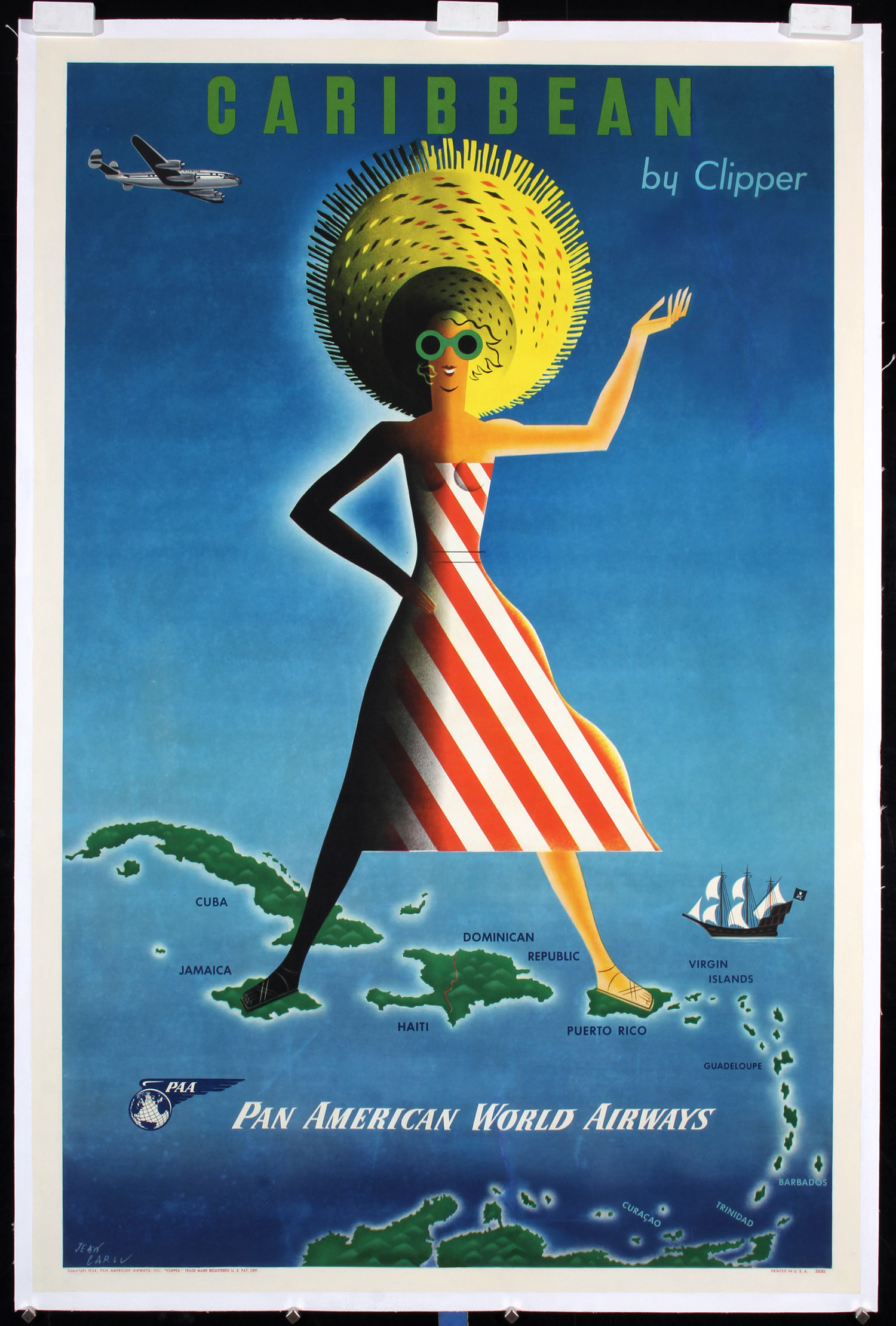 Pan American Caribbean by Jean Carlu, 1954