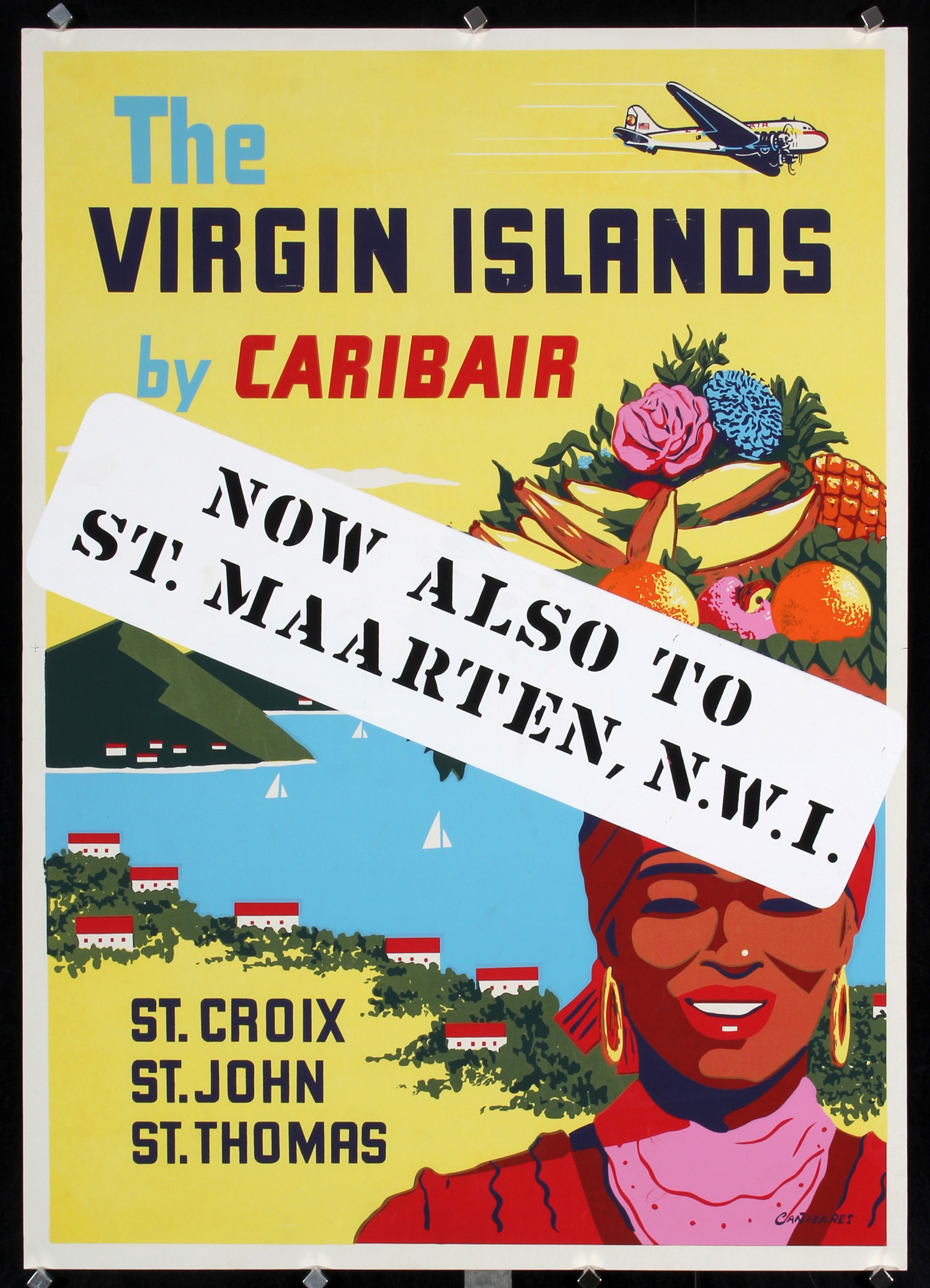 The Virgin Islands by Caribair, 1950s