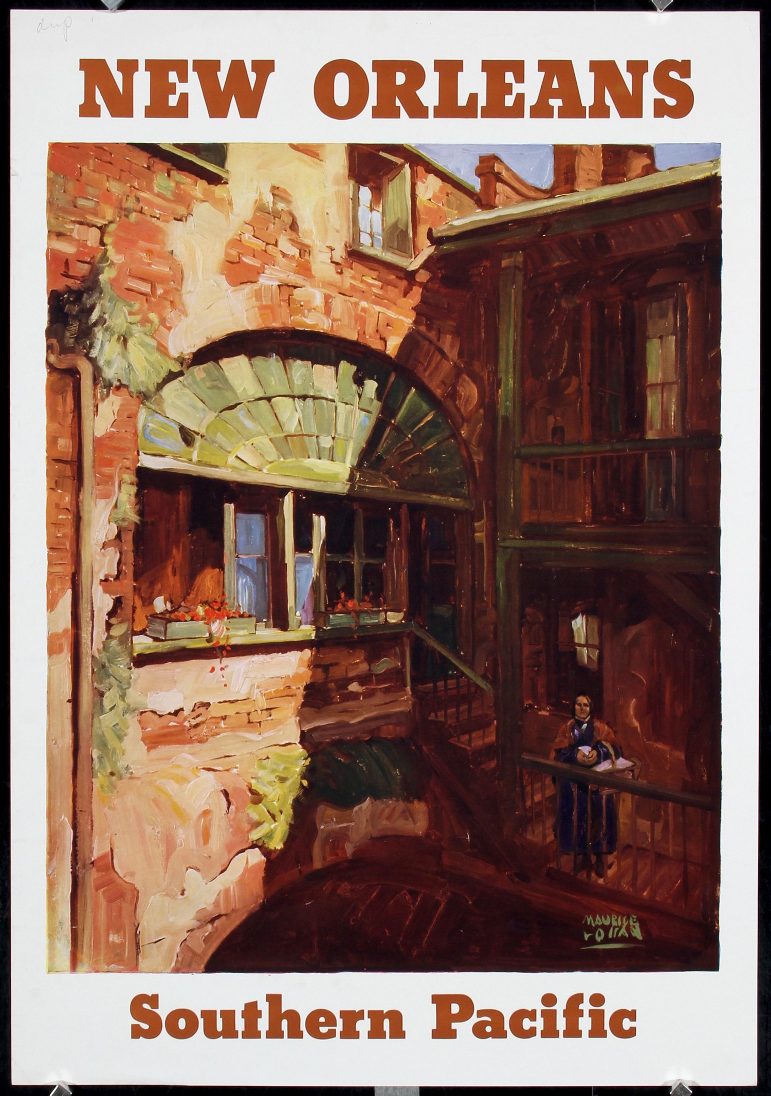 Logan, Maurice 1886 - 1973 Southern Pacific - New Orleans Letterpress Printing ca. 1933 22.8 x 16.1 in. ...