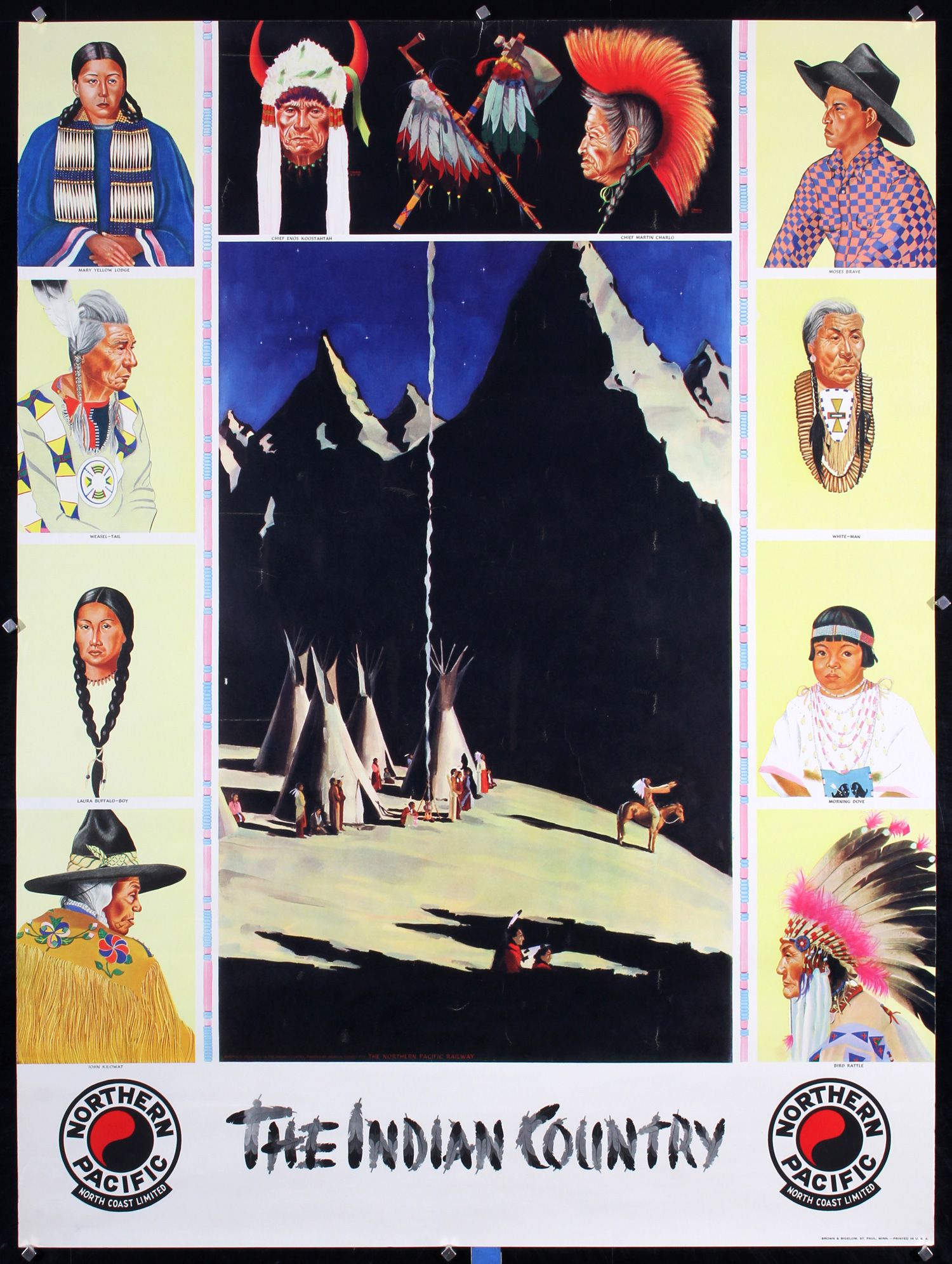 Northern Pacific - The Indian Country by Glemby, ca. 1935