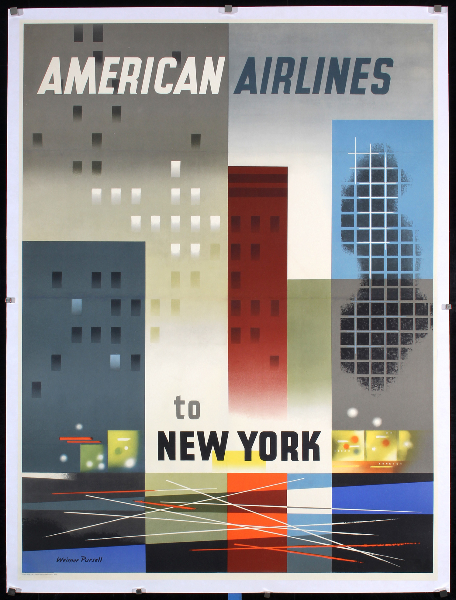 American Airlines - New York by Weimar Pursell, 1956