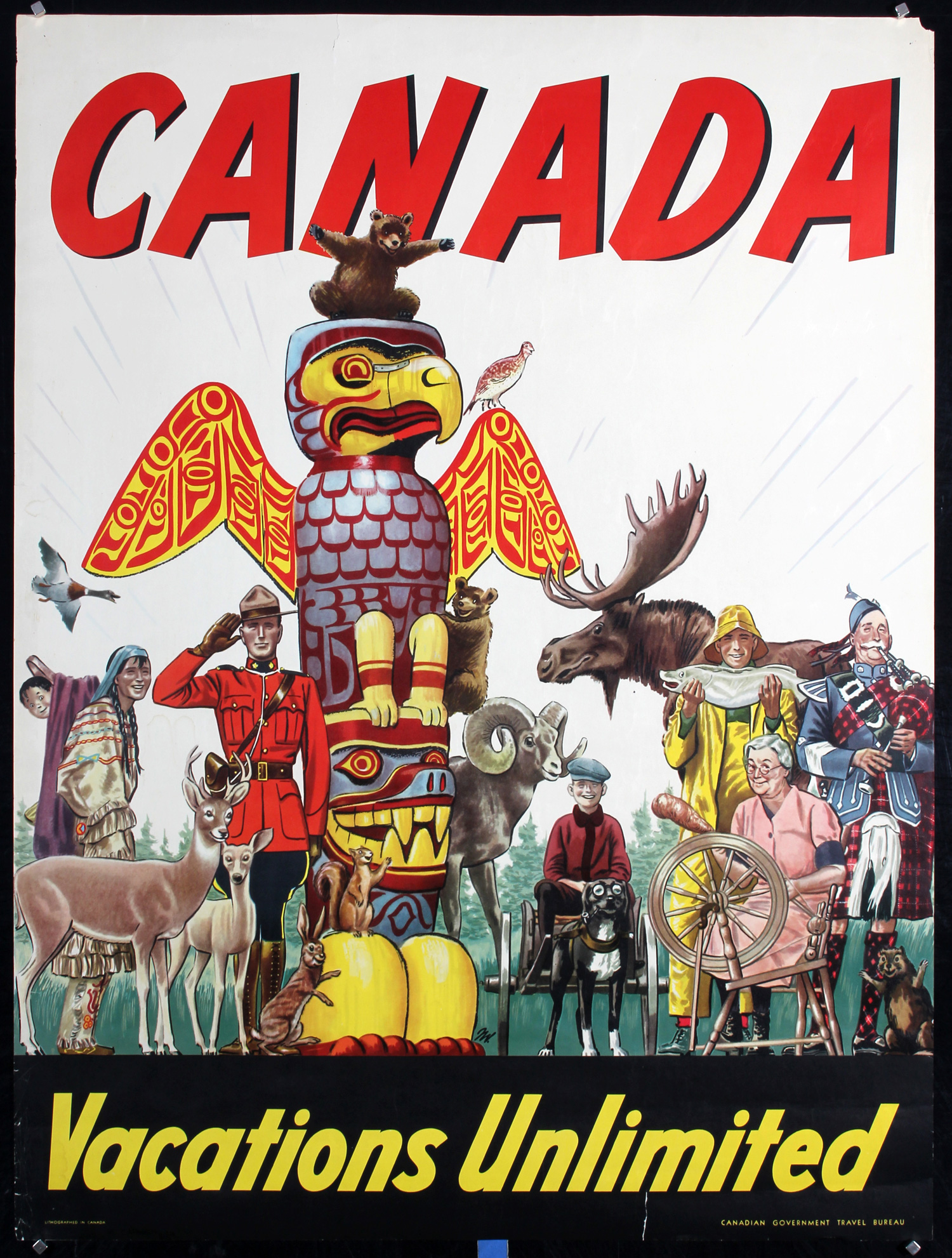 Canada - Vacations Unlimited, ca. 1950