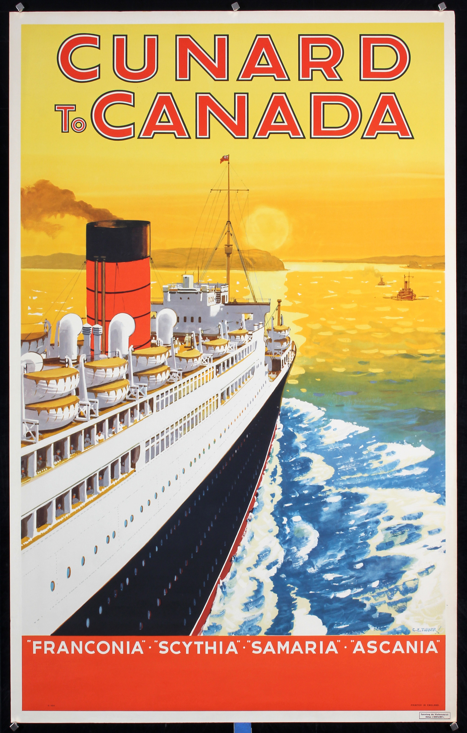 Cunard To Canada by C.E. Turner, ca. 1950