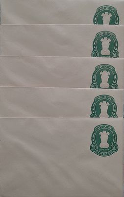 Envelop Mint 50p Mint - 5 Nos