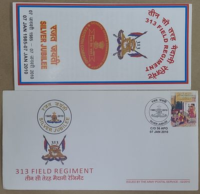 Army Postal Service Cover - 2010 - 313 Field Regiment