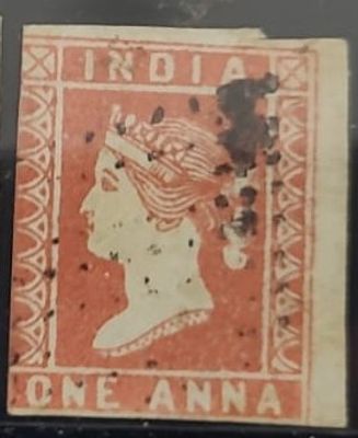 1854 Queen Victoria :: Lithographed 1 Anna