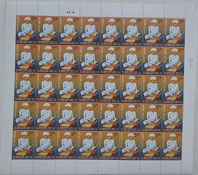 FULL SHEET :: YEAR 2009 -- PHILA No.: 2451 - Santaji Jagnade -- Containing 40 Stamps