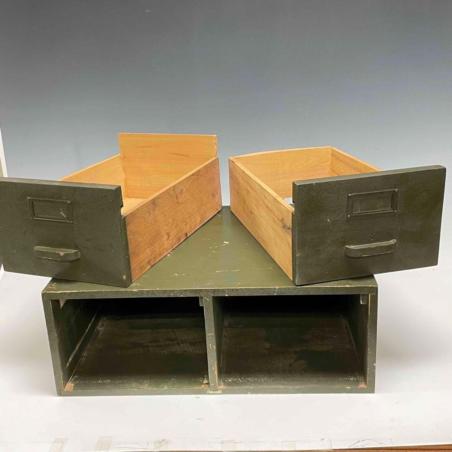 Lot 393 Two Drawer Globe Wernicke Card Index W15258