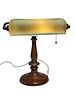 Handel Green Mosserine Desk Lamp. Early 20th century desk or piano lamp. A Mosserine Handel 6025 Image - 1