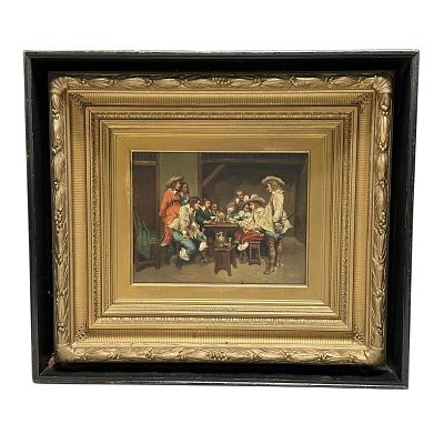 A Game of Piquet after Jean Louis Ernest Meissonier (1815–1891). A fine 19th century rendering 