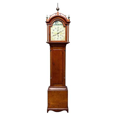 Early American Riley Whiting Federal Tall Case Clock. Tall Case Clock, R. Whiting, Winchester 