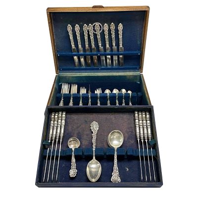 Gorham Versailles Sterling Silver Flatware (105pc) - Service for 8. A Fine, Elegant and Stately 