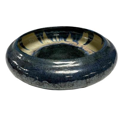 Fulper Pottery Cobalt Blue Flambe Circa 1910. Large Fulper Pottery Cobalt Flambe Centerpiece 