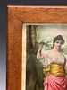 Victorian "Esther at the Wall" Framed Print. Victorian era framed print titled "Esther at the Image - 2