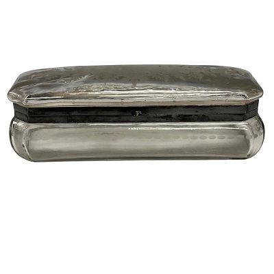 American Brilliant Period Cut Glass Glove Box. Late 19th early 20th century American Brilliant 