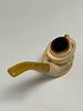Meerschaum Pipe and Scrimshaw Sperm Whale Resin. Vintage Meerschaum hand carved "Cavalier" pipe Image - 17