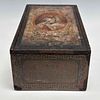 Copes Fine Cigaretos Wooden Case. Excellent display piece for man cave. This cedar wood Image - 2