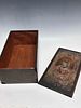 Copes Fine Cigaretos Wooden Case. Excellent display piece for man cave. This cedar wood Image - 15