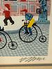 Pair of Josef Farhi (Israel,1933-1997) AP Serigraphs. A pair of French style street scenes Image - 11