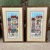 Pair of Josef Farhi (Israel,1933-1997) AP Serigraphs. A pair of French style street scenes Image - 17