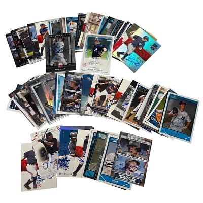 New York Yankees Autographed Baseball Cards (60)+. Assortment of pack pulled, through the mail 