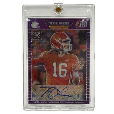 2021 Leaf Pro Set Metal Trevor Lawrence Auto Rookie Card #1/25 !!!. Pink Wave numbered the first 