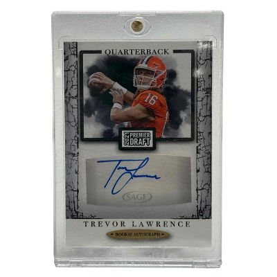 2021 Sage Premier Draft Trevor Lawrence Auto Rookie Card RC. #A194 rookie card of the amazing 