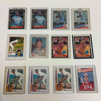 (25) Rookie cards of 1980's Stars and HOF'ers w/ Bo, Mattingly, Carter, Puckett. Twenty five 