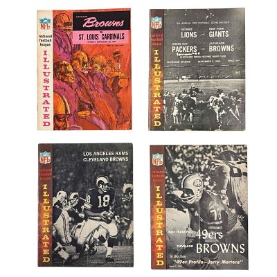 1964 Cleveland Browns Game Programs (4). A total of four programs including the popular 