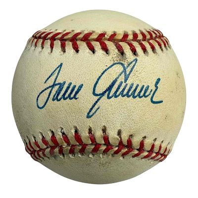 Tom Seaver Autographed Baseball JSA. Official Leonard Coleman baseball signed on the sweet spot 