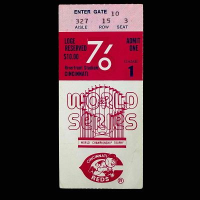 1976 World Series Game 1 Ticket Cincinnati Reds New York Yankees. The Big Red Machine was 